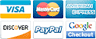 Credit Card - Visa, Master, American Express, Discover