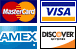 Credit Card - Visa, Master, American Express, Discover